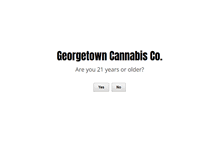 Tablet Screenshot of georgetowncannabisco.com